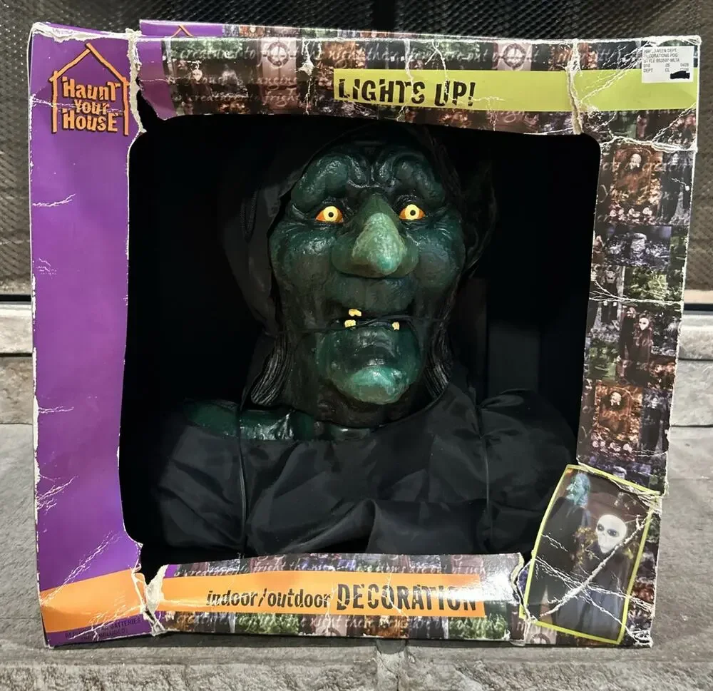 1999 The Paper Magic Group Witch Lights Up NIB Haunt Your House